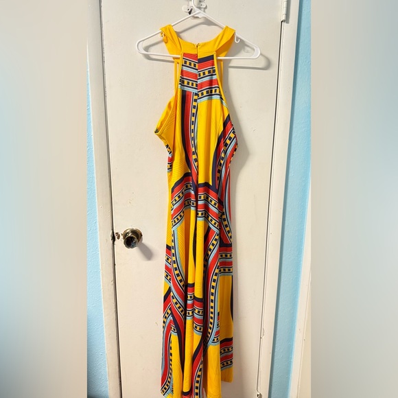 Vibrant Yellow Halter Dress - Picture 4 of 5